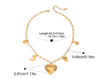 Celestial Heart Charm Necklace