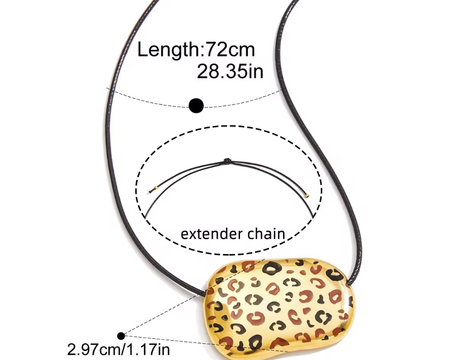Leopard Pendant Necklace
