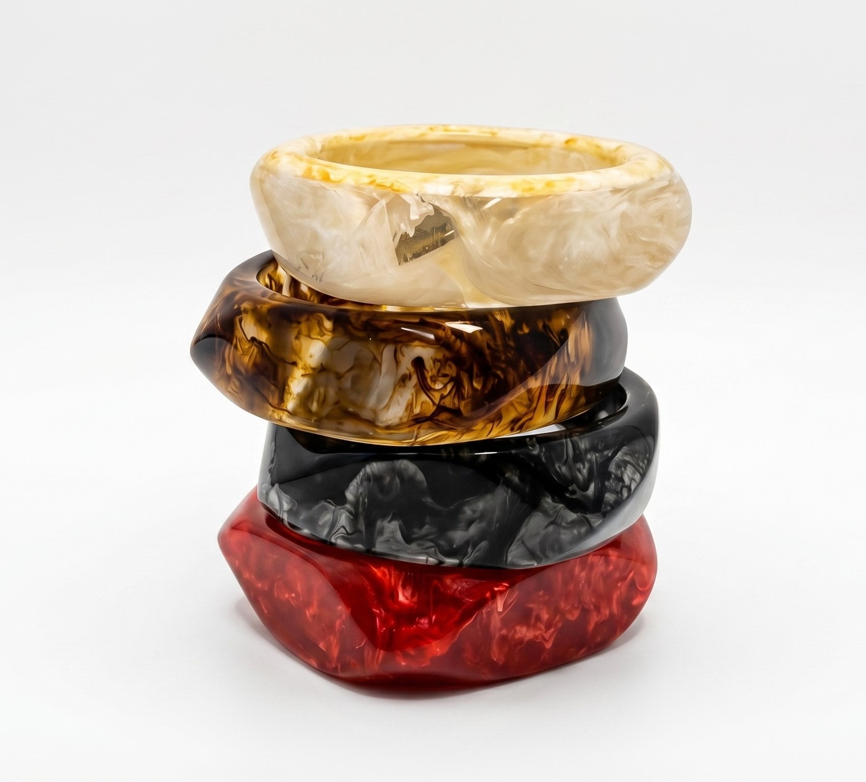 Geometric Resin Bangles