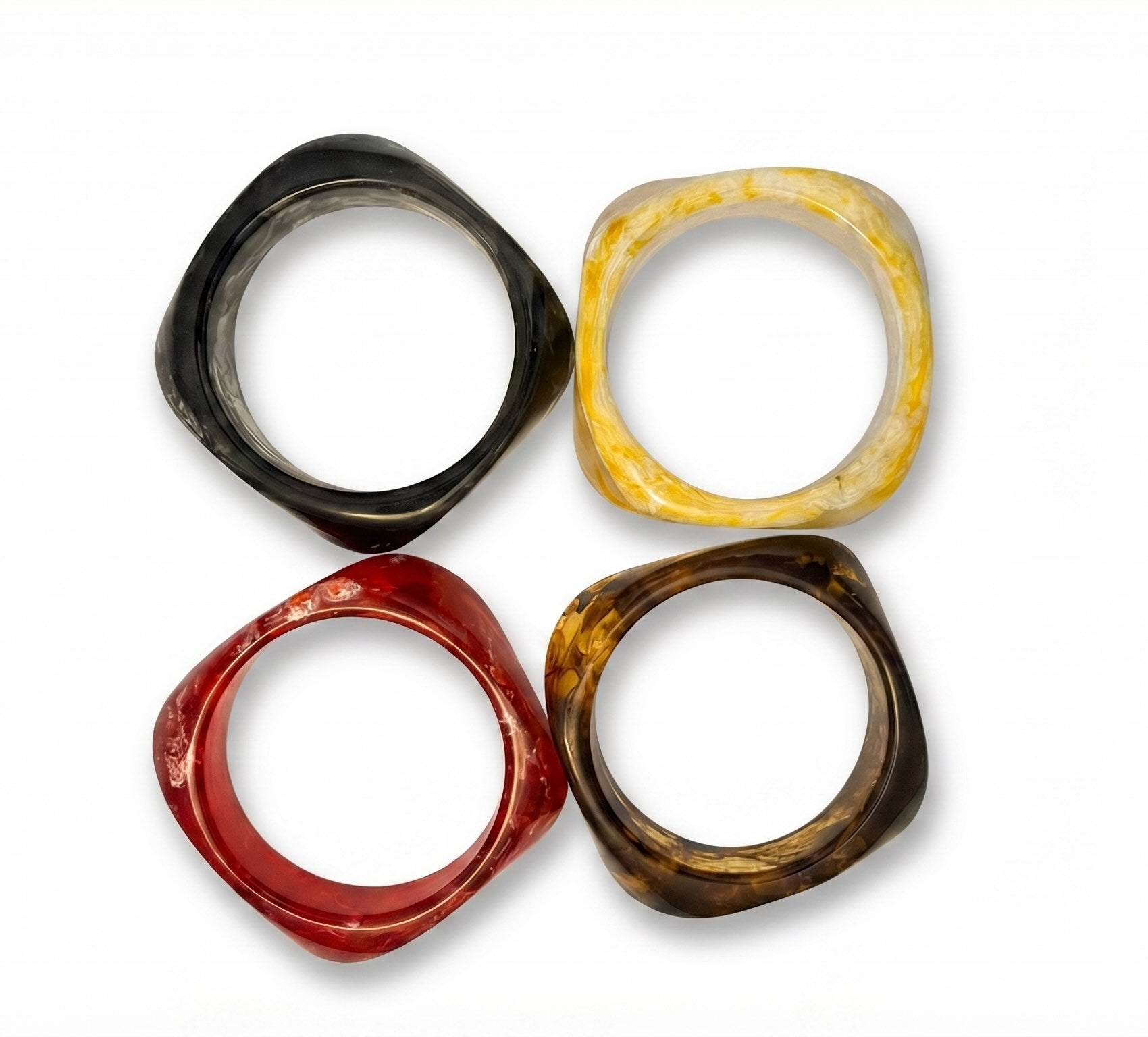 Geometric Resin Bangles