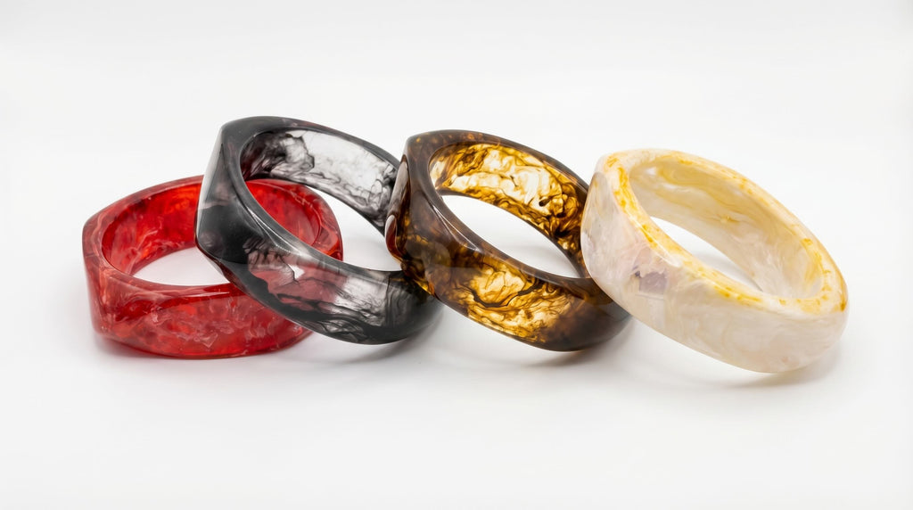 Geometric Resin Bangles