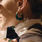 Luna Luxe Hoops Green