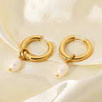 Lumière Pearl Hoops