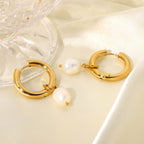 Lumière Pearl Hoops