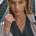 Teardrop Layered Necklace - Set Of 2