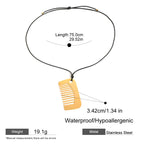 Comb Pendant Necklace