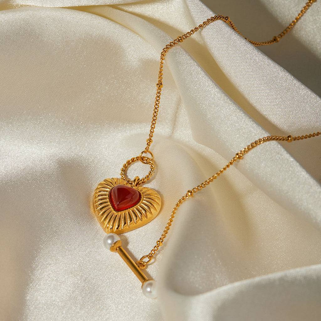 Scarlet Heart Necklace