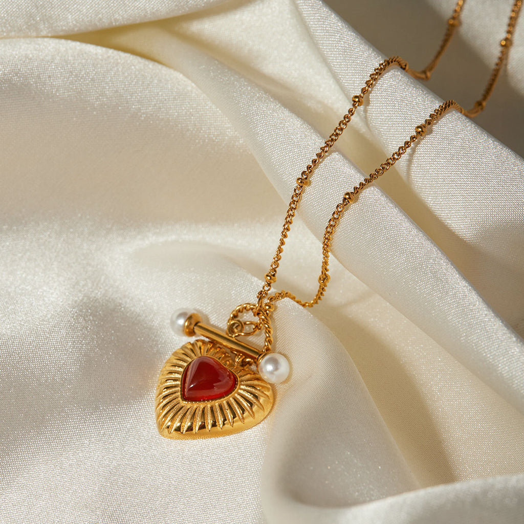Scarlet Heart Necklace