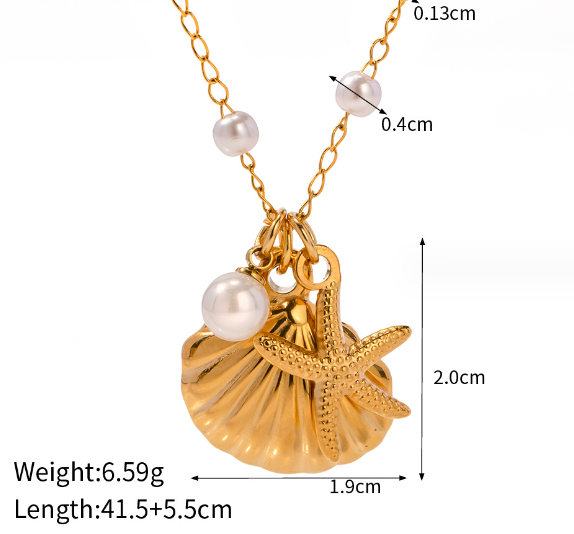 Seashell Statement Necklace