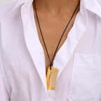 Comb Pendant Necklace