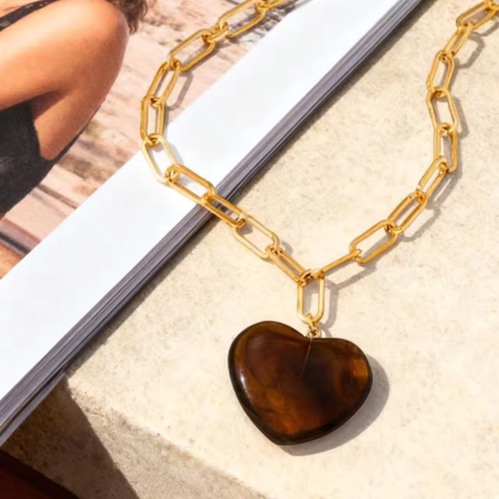 Resin Layered Necklace - Set of 3