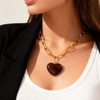 Resin Layered Necklace - Set of 3