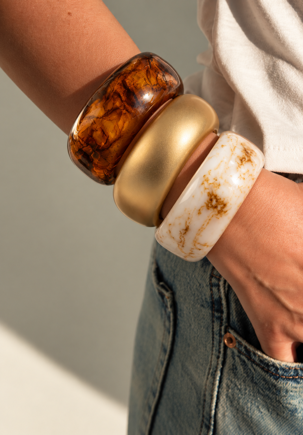 Molten Marble Resin Stack