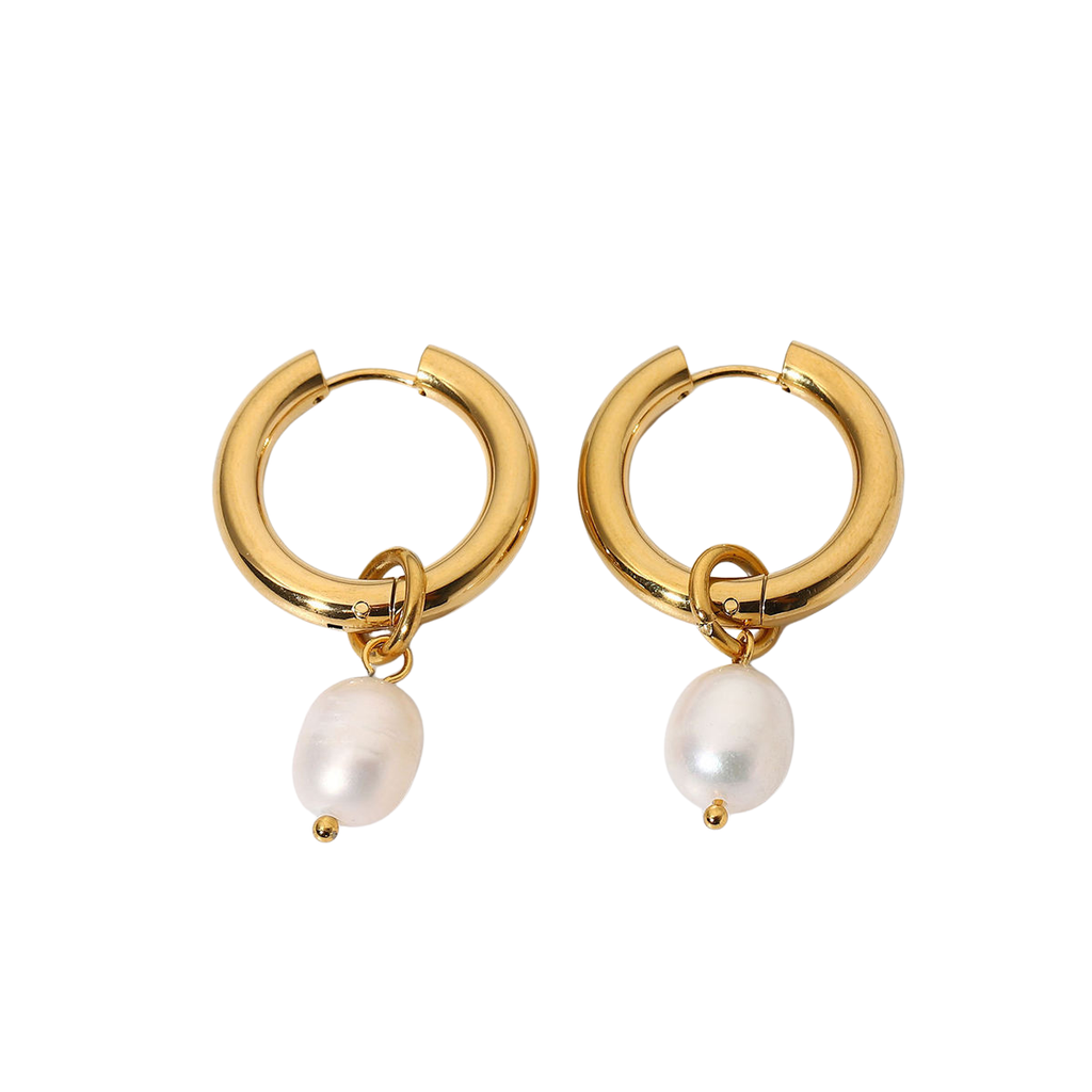 Lumière Pearl Hoops