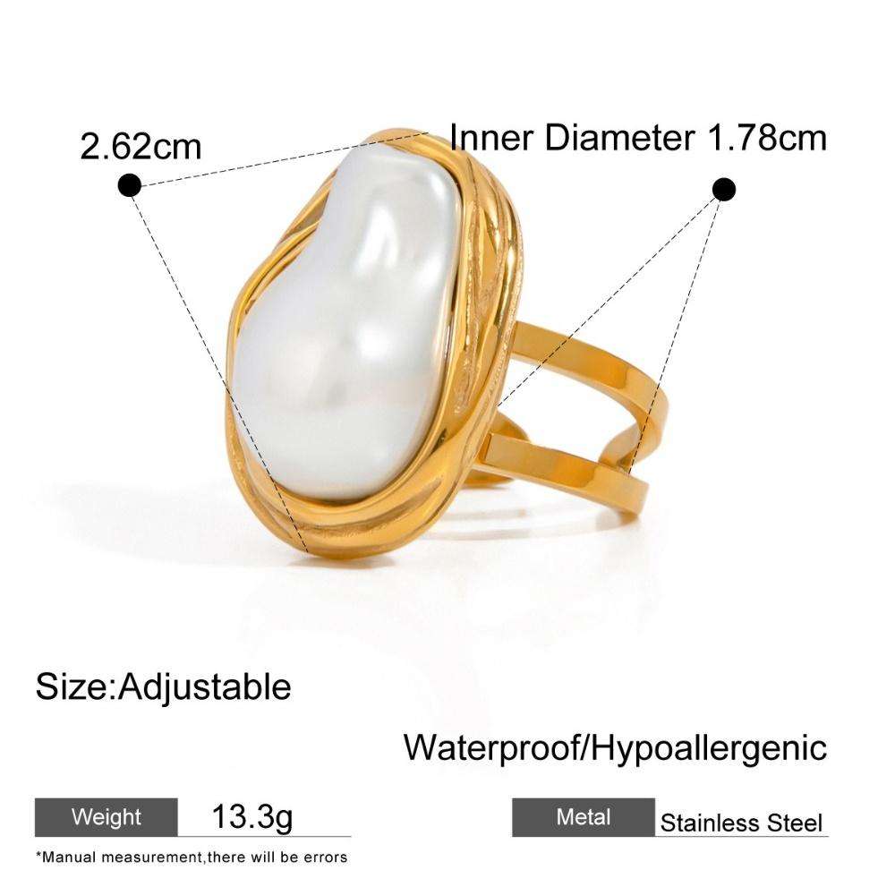 Baroque Pearl Ring