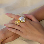 Baroque Pearl Ring