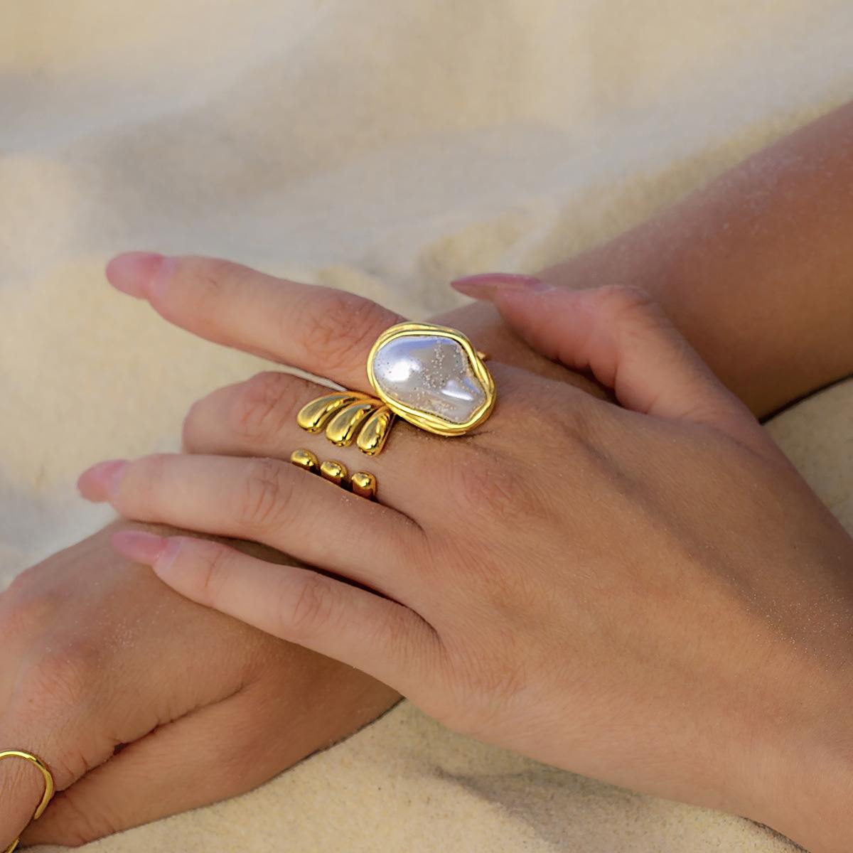 Baroque Pearl Ring