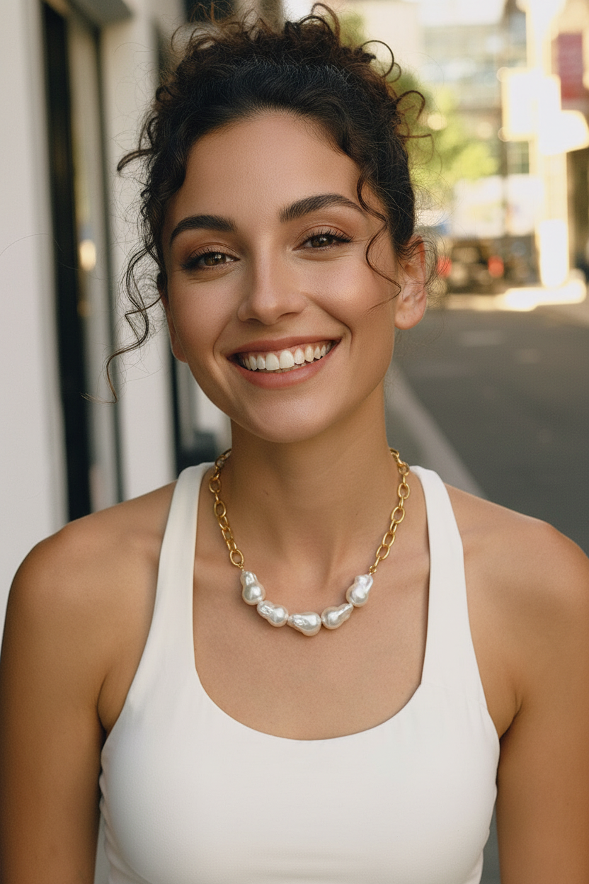 Baroque Pearl Necklace - Missy Street Style