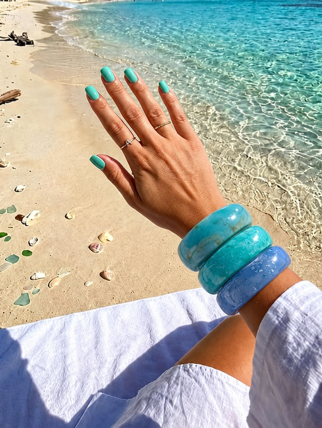 Ocean Series Resin Bangle