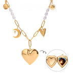 Celestial Heart Charm Necklace