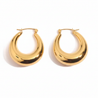 Clean Gold Hoops