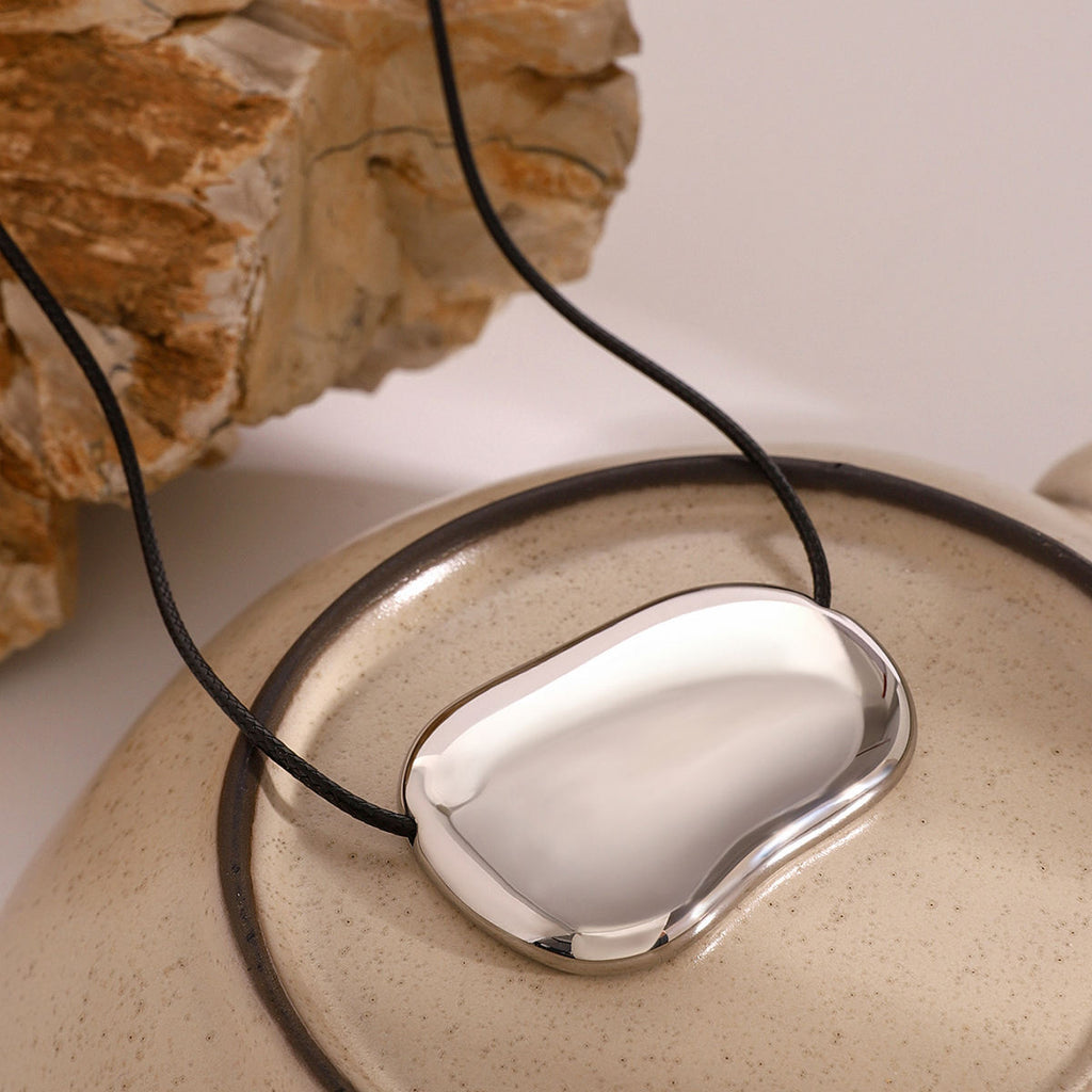 Cleo Cord Silver Necklace