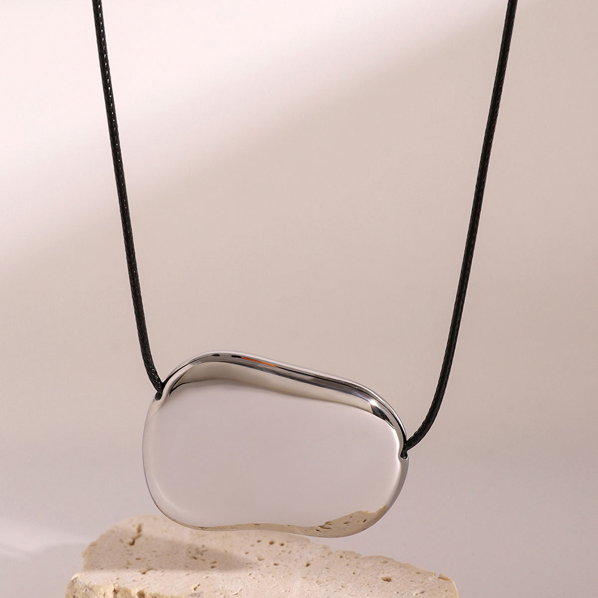Cleo Cord Silver Necklace