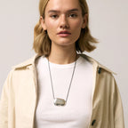 Cleo Cord Silver Necklace