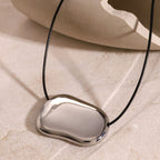 Cleo Cord Silver Necklace