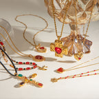 Scarlet Cross Necklace
