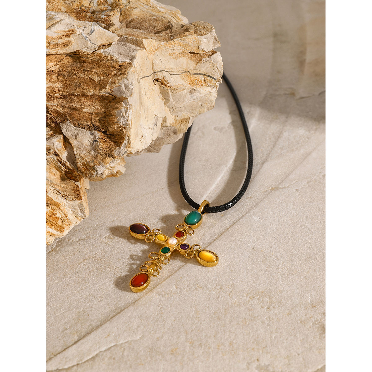 Prism Cross Necklace