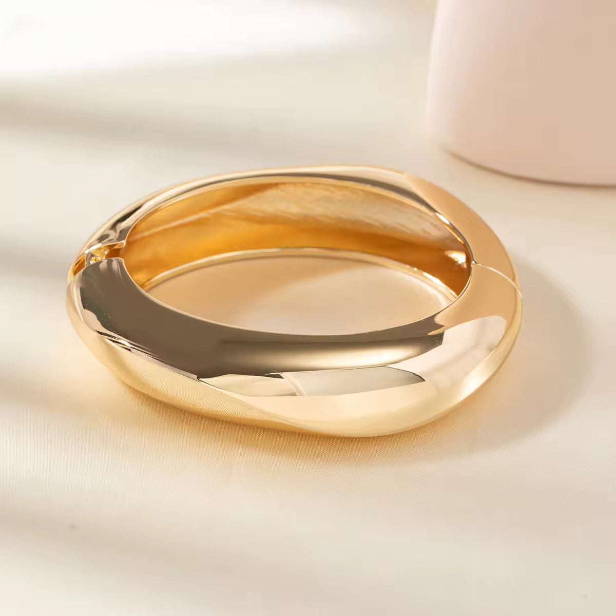 Golden Glamour Cuff Bracelet