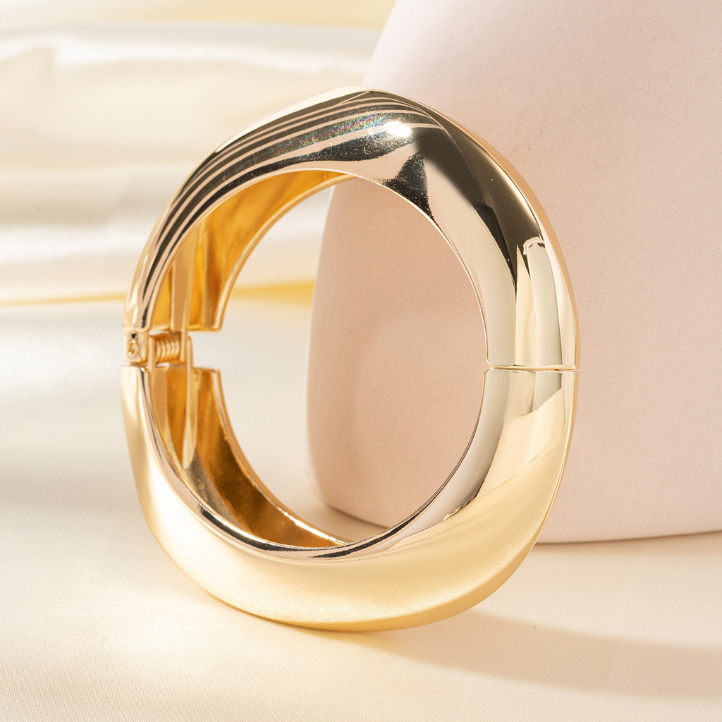 Golden Glamour Cuff Bracelet