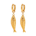 Fish Hoop Earrings