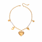 Gold Charm Necklace
