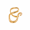 Gold Double S-Curve Ring