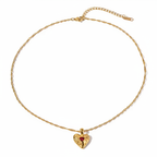 Gold Heart Pendant Necklace
