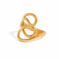 Gold Open-Loop Ring