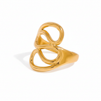 Gold Open-Loop Ring