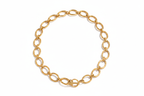Gold Oval Link Chain Necklace