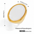 Gold Oval Ring Spec Image