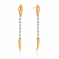 Gold & Silver Drop Earrings