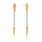 Gold & Silver Drop Earrings