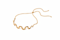 Gold Wave Bar Necklace