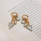 Lux Charm Hoop Earrings