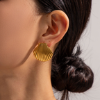 Seashell Statement Studs