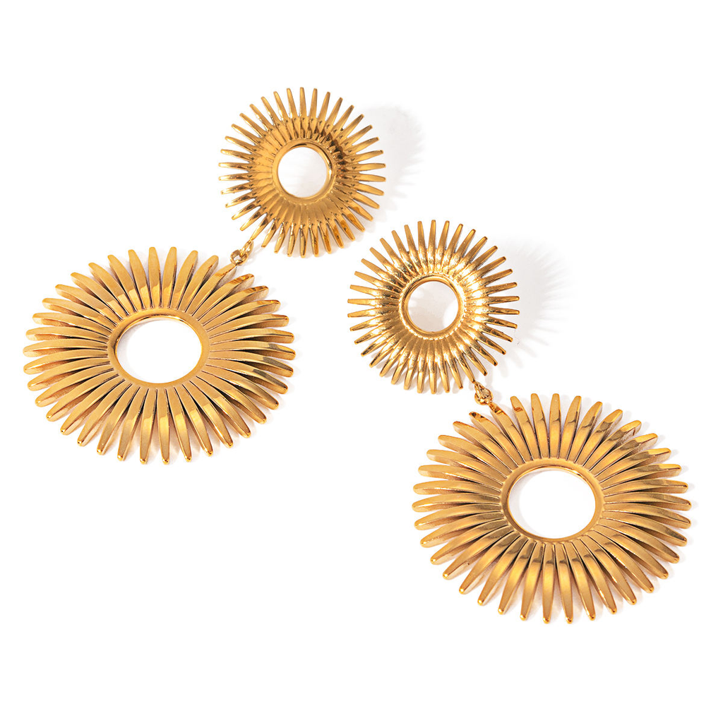 Sunburst Drop Earrings