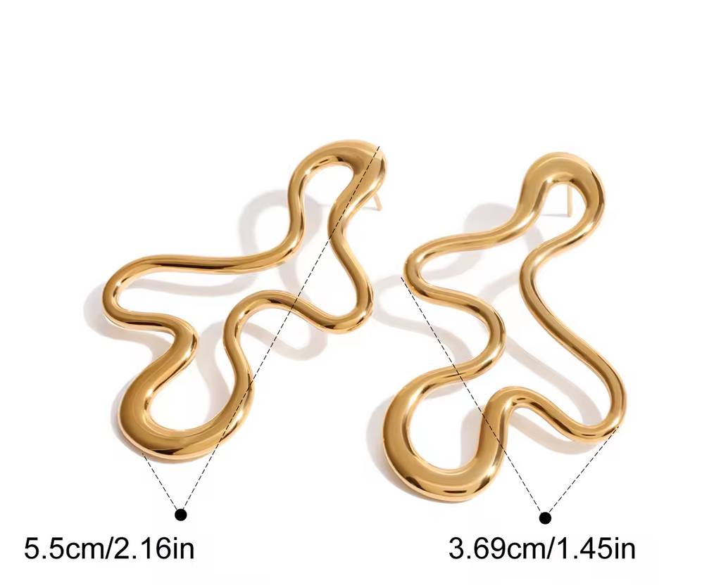 Ribbon Sculpt Earrings