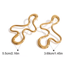 Ribbon Sculpt Earrings