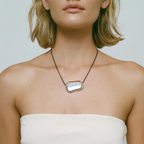 Cleo Cord Silver Necklace